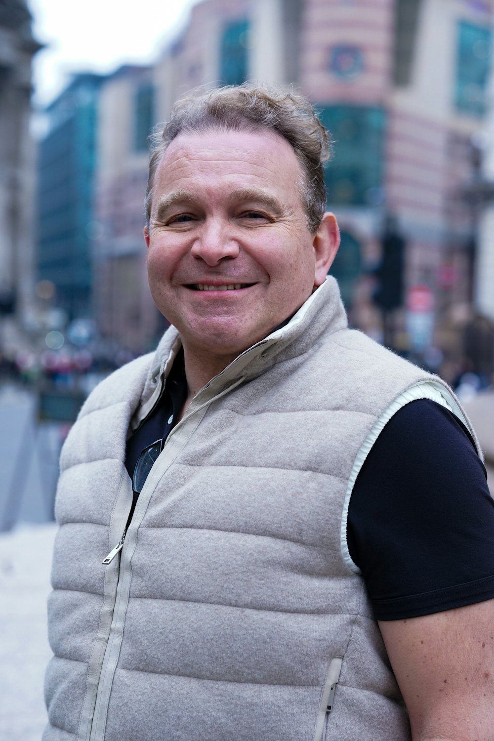 A smiling man outdoors
